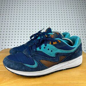 Saucony Men's 12 Grid 8000 CL Premium Blue Orange S70197-2 Chunky Sneaker‎